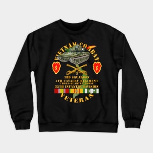 Vietnam Combat Vet - 3rd Squadron 4th Cav - 25th Inf Div SSI Crewneck Sweatshirt